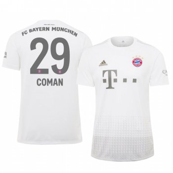 Bayern Munich Kingsley Coman White Away Jersey 19-20 Men's