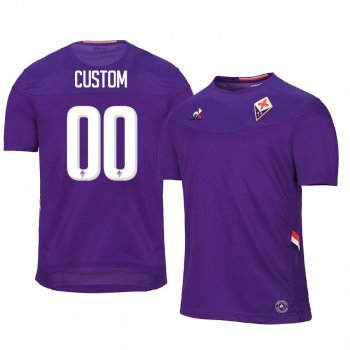 Fiorentina Custom 19-20 Home Men's Short Sleeve Jersey