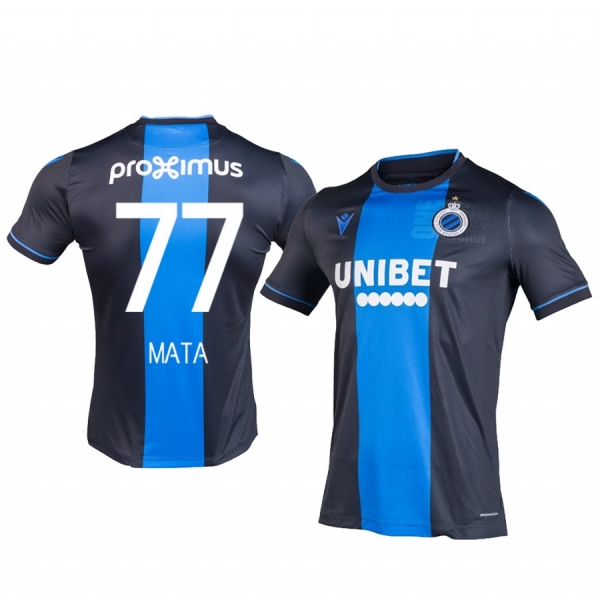 Clinton Mata Club Brugge KV Home Navy Blue Short Sleeve Jersey