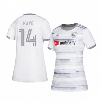 Women's Mark-Anthony Kaye Los Angeles FC 2020-21 Away Replica Short Sleeve White Jersey