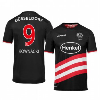 Fortuna Düsseldorf Dawid Kownacki 19-20 Third Men's Black Short Sleeve Jersey