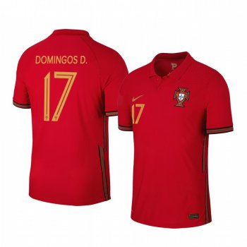 Domingos Duarte Portugal 2020 Red Home Men's Short Sleeve Jersey