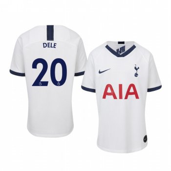 Youth Dele Alli Tottenham Hotspur 19-20 Home White Short Sleeve Jersey