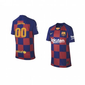 Youth Custom Barcelona 19-20 Home Jersey Youth