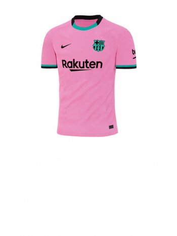 Barcelona Men's Pink Third Short Sleeve Jersey 2020-21