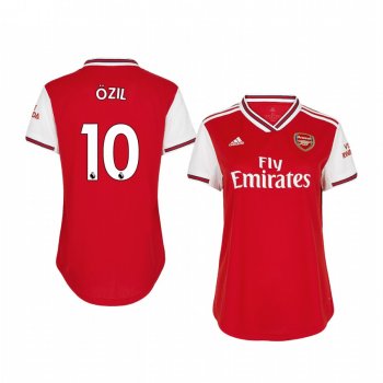 Women's Mesut Ozil Arsenal Home Short Sleeve Jersey 19-20