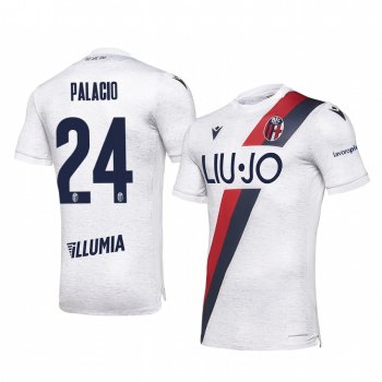 Bologna Rodrigo Palacio Men's White Away Short Sleeve Jersey 19-20