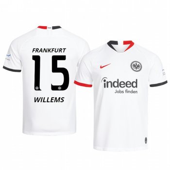 Eintracht Frankfurt Jetro Willems White Away Jersey 19-20 Men's