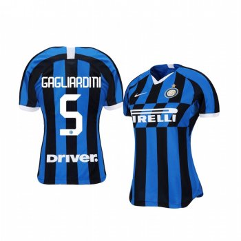 Women's Internazionale Milano Roberto Gagliardini 19-20 Home Short Sleeve Jersey