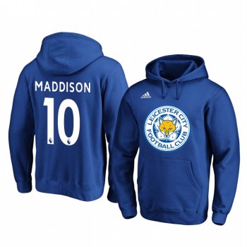 James Maddison Leicester City Royal Team Logo Pullover Hoodie