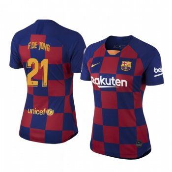 Women's Frenkie de Jong Barcelona Home Jersey 19-20