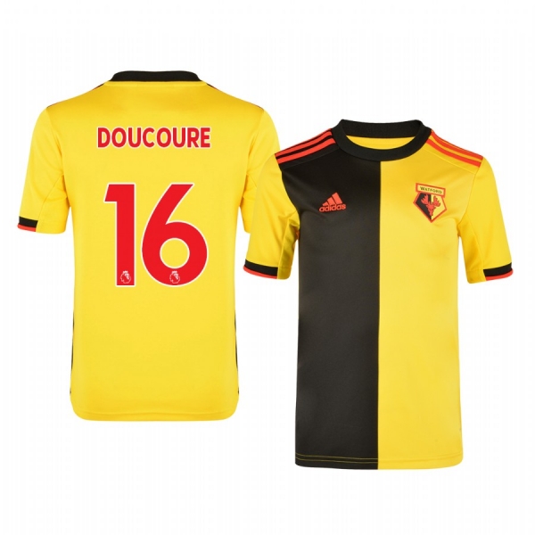 Youth Abdoulaye Doucoure Watford Home Short Sleeve Jersey 19-20