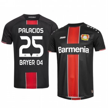 Exequiel Palacios Bayer Leverkusen 19-20 Away Men's Black Official Short Sleeve Jersey