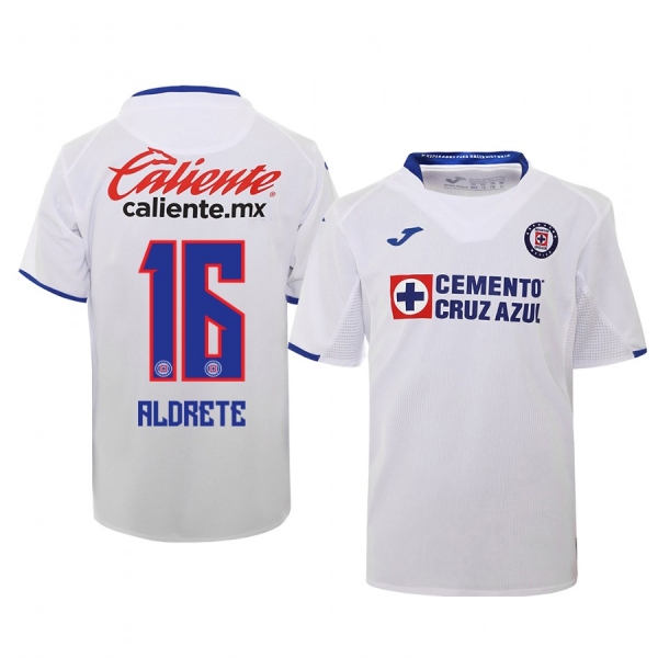 Youth Adrian Aldrete Cruz Azul 19-20 White Away Official Jersey