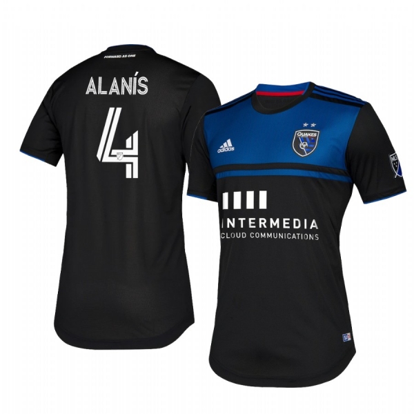 San Jose Earthquakes Oswaldo Alanís Men's Blue Primary Official Jersey 2020