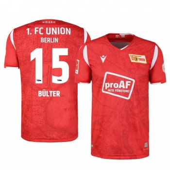 Union Berlin Marius Bulter Men's Red 100th Anniversary Short Sleeve Jersey 2020