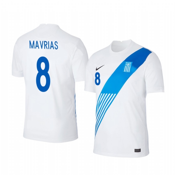 Charis Mavrias Greece 2020 White Home Men's Short Sleeve Jersey