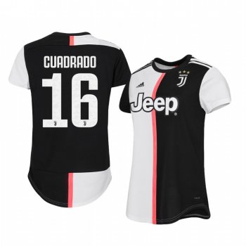 Women's Juventus Juan Cuadrado 19-20 Home Short Sleeve Jersey