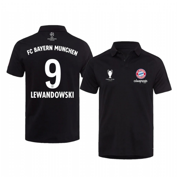 Bayern Munich Black 2020 UEFA Champions of Europe Polo