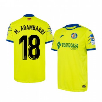 Getafe Mauro Arambarri Men's 19-20 Third Replica Short Sleeve Jersey