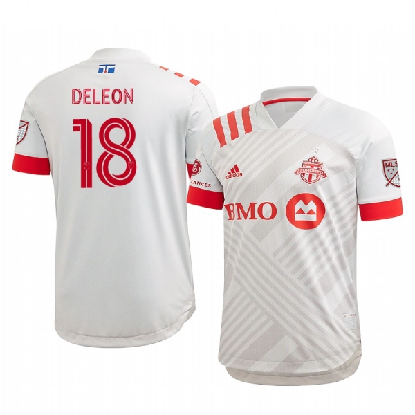 Toronto FC Nick DeLeon Men's White TFC Unity Short Sleeve Jersey 2020