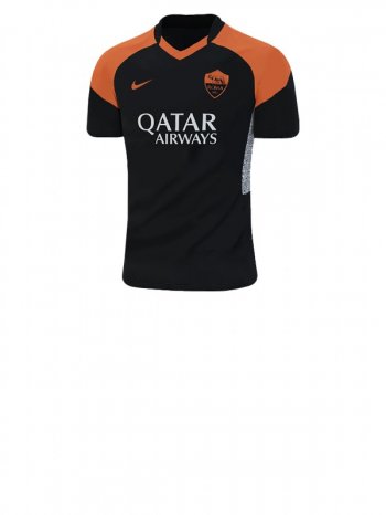 AS Roma Men's Black Third Short Sleeve Jersey 2020-21