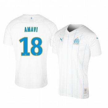 Men's Olympique de Marseille Jordan Amavi Home Jersey 19-20