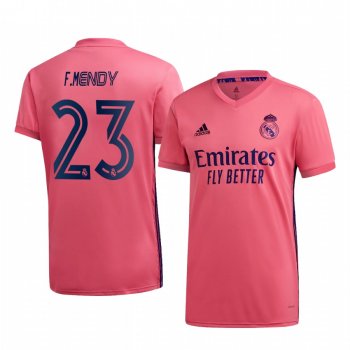 Ferland Mendy Real Madrid 2020-21 Away Men's Pink Short Sleeve Jersey