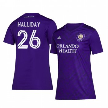 Women's Orlando City SC Michael Halliday Purple Home Replica Jersey 2020-21