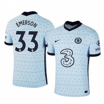 Emerson Palmieri Chelsea 2020-21 Away Replica Short Sleeve Light Blue Jersey