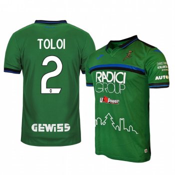 Rafael Toloi Atalanta 19-20 Christmas Edition Men's Green Short Sleeve Jersey