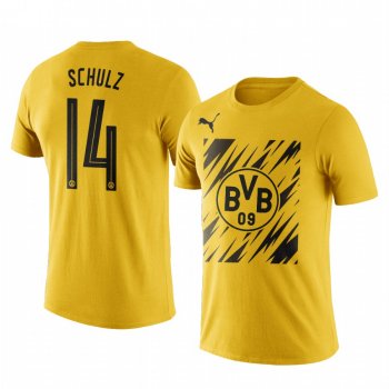 Men's Nico Schulz Borussia Dortmund Iconic Logo Home Short Sleeve T-shirt