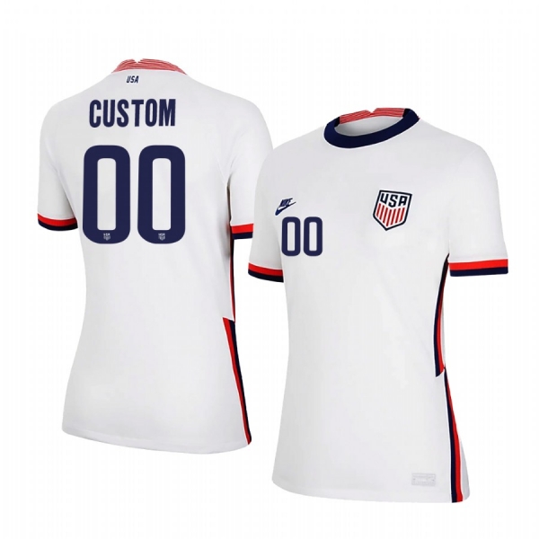 USA Custom Women's 2020 Home Official 4-Star Jersey