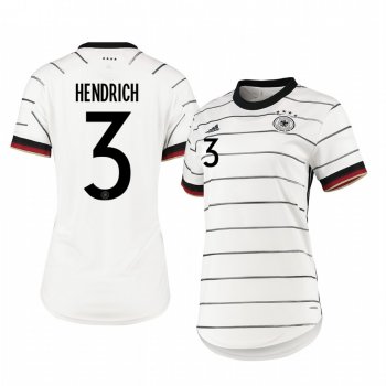 Women's Germany Kathrin Hendrich White Home Short Sleeve Jersey 2020-21