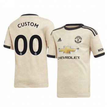 Youth Custom Manchester United Away Youth Short Sleeve Jersey 19-20