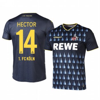 1. FC Koln Jonas Hector 19-20 Third Men's Black Short Sleeve Jersey