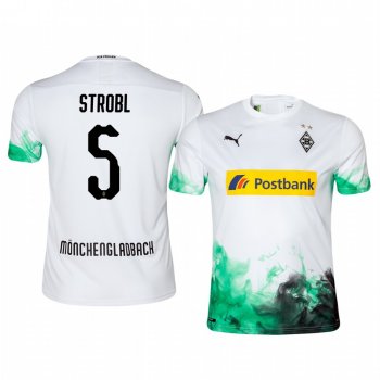 Midfielder Borussia Monchengladbach Tobias Strobl Men's Home Jersey 19-20