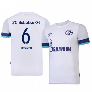 Youth Schalke 04 Omar Mascarell White Away Jersey 19-20