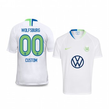 Youth VfL Wolfsburg Custom Youth White Event Short Sleeve Jersey 19-20