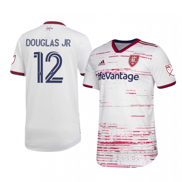 Douglas Martínez Real Salt Lake 2020 Away Authentic Short Sleeve White Jersey