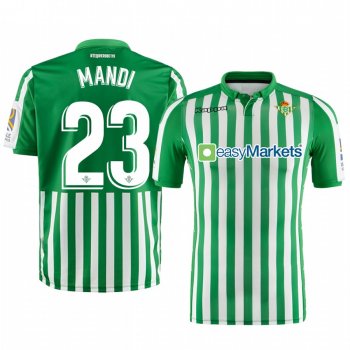 Real Betis Aissa Mandi Men's Green Home Short Sleeve Jersey 19-20