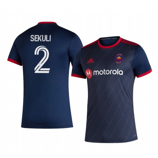 Boris Sekulić Chicago Fire 2020 Home Replica Short Sleeve Jersey