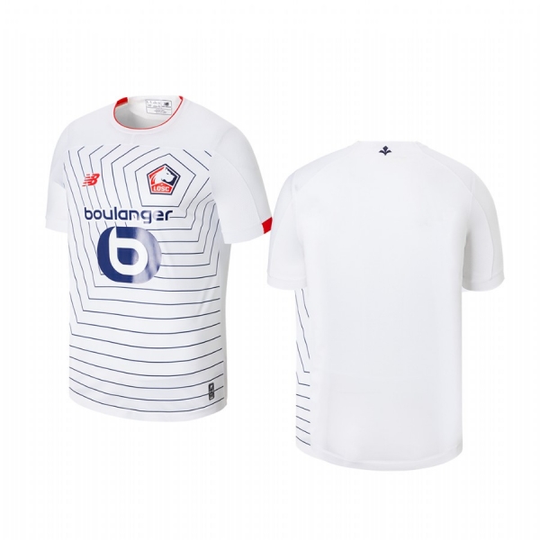 Youth Lille OSC White Third Short Sleeve Jersey 19-20