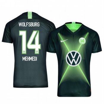 Forward VfL Wolfsburg Admir Mehmedi Men's Home Jersey 19-20