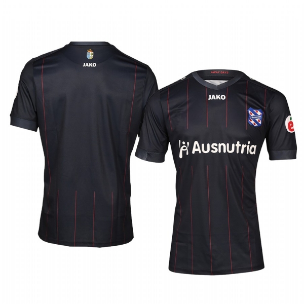 SC Heerenveen 19-20 Away Men's Black Short Sleeve Jersey