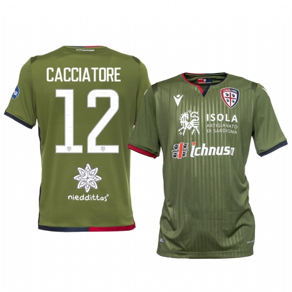 Cagliari Calcio Fabrizio Cacciatore Men's Jersey Short Sleeve Third 19-20