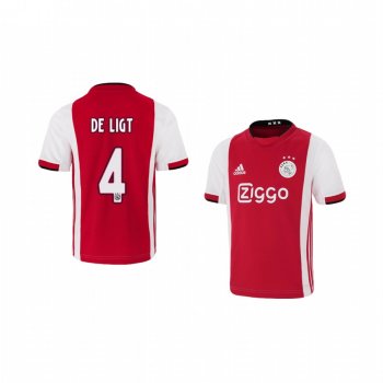 Youth Matthijs de Ligt Ajax 19-20 Home Jersey