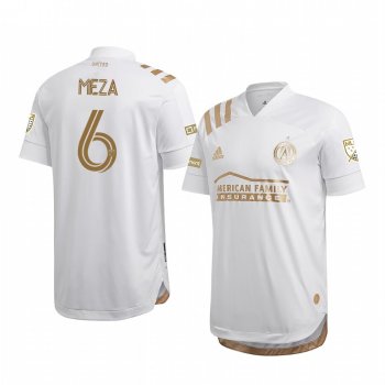 Fernando Meza Atlanta United White 2020 Kings Men's Authentic Short Sleeve Jersey