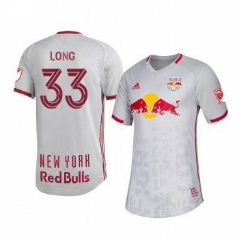 Aaron Long New York Red Bulls White 2020 Primary Men's Authentic Short Sleeve Jersey