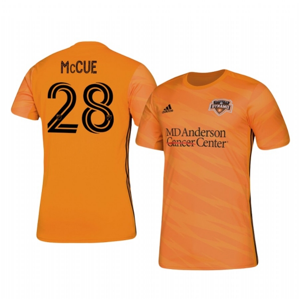 Erik McCue Houston Dynamo 2020-21 Home Men's Orange Short Sleeve Jersey